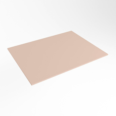 Mondiaz TOP 46 Topblad - 40x46x0.9cm - geschikt voor afdekplaat - Solid surface - Rosee