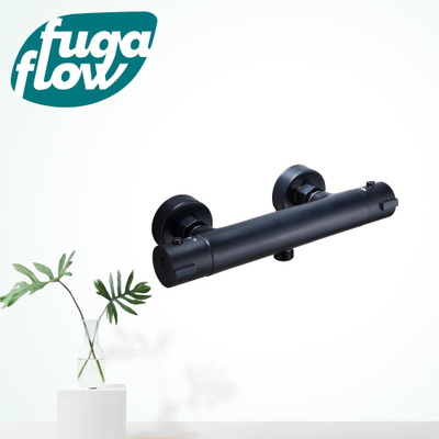FugaFlow Efficiente Sobrado thermostatische douchekraan zwart