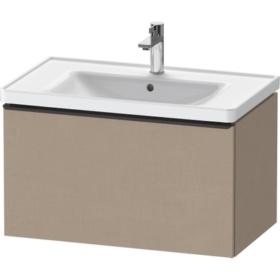 Duravit D-Neo wastafelonderkast 78.4x44x45.2cm 1 lade met softclose Linnen Mat