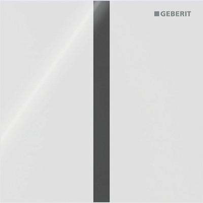 Geberit type 40 urinioir bedieningsplaat - batterij - vierkant - vierkant - wit