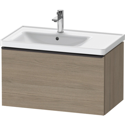 Duravit D-Neo wastafelonderkast 78.4x44x45.2cm 1 lade met softclose Eiken (terra) Mat