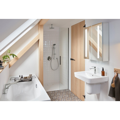 Villeroy & Boch Architectura Metalrim douchebak acryl rechthoekig 100x75x1.5cm alpine wit