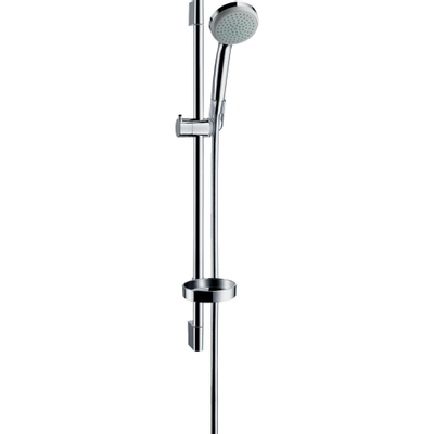 Hansgrohe Croma 100 glijstangset inclusief handdouche 1 jet, glijstang UnicaC 65cm en zeepschaal chroom