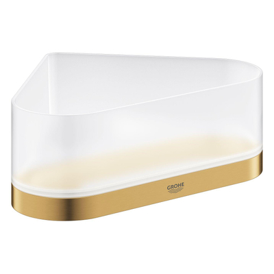 GROHE Selection Douchetray - 20x16.8x8.5cm - hoek - glas - geborsteld cool sunrise