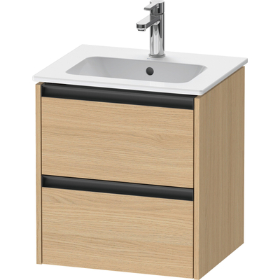 Duravit Ketho.2 wastafelonderkast 51x42x54.9cm geschikt voor 1 waskom Spaanplaat Natuur eiken Mat