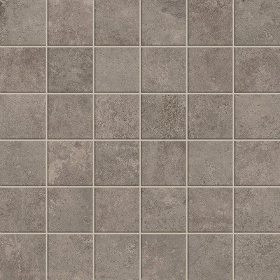 Atlas Concorde Solution mozaïektegel - 29.6x29.6cm - 8mm - gerectificeerd - Betonlook - Grijs