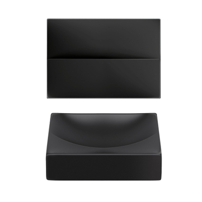 Clou Vale fonteinen keramiek fontein 28x19x7cm zonder kraangat Zwart mat