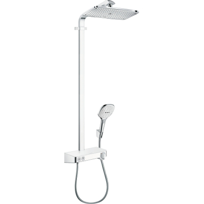 Hansgrohe Raindance select e 360 showerpipe showertablet wit chroom