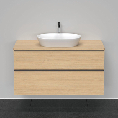 Duravit D-Neo wastafelonderkast 120x66.4x55cm 2 lades Natuur eiken Mat