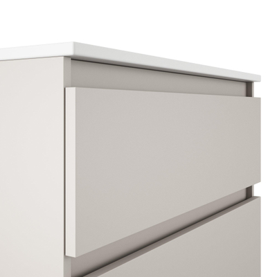 Adema Chaci Badkameronderkast - 120cm - 2 lades - greeploos - cotton