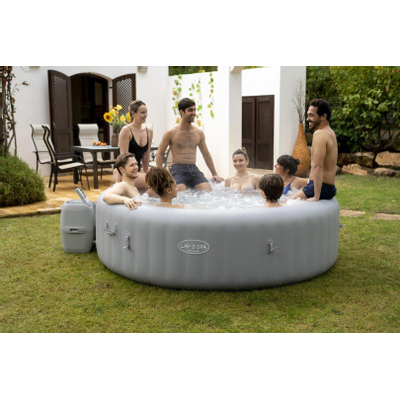 Bestway Lay-Z-Spa 236x71cm Grenada Airjet Rond Grijs