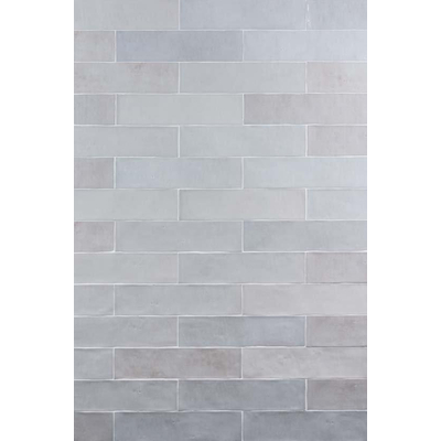 Douglas Jones Atelier Wandtegel 6x25cm 10mm witte scherf Gris