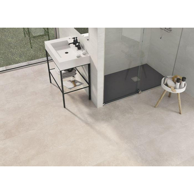 Cifre Ceramica wand- en vloertegel - 60x60cm - Vierkant - 9mm - gerectificeerd - Betonlook - white