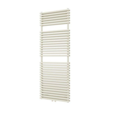 Plieger Florian Nxt M designradiator dubbel horizontaal met middenaansluiting 1406x500mm 980W wit structuur