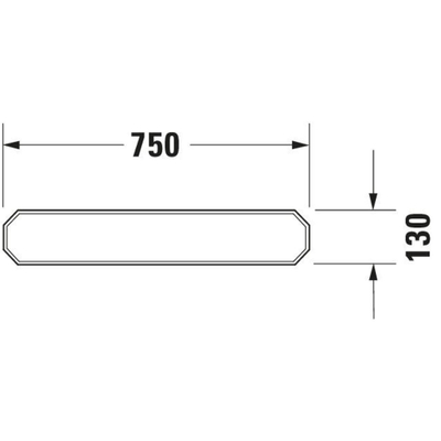 Duravit Serie 1930 Keramische Legger 750X95X130Mm Wit Glanzend