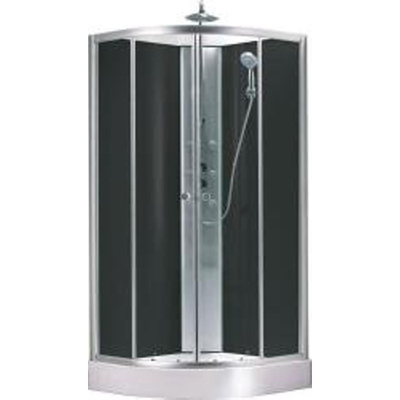 Xellanz Jupiter complete douchecabine 90x90x225 alu mat 5mm glas