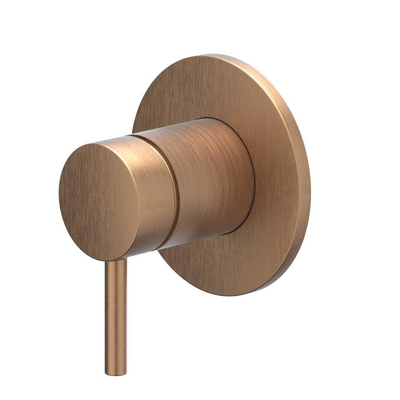 IVY Bond Afbouwdeel - voor inbouw douchemengkraan - - eenhendel - ronde rozet - Geborsteld mat koper PVD