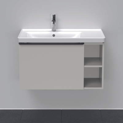 Duravit D-Neo wastafelonderkast 78.4x44x45.2cm 1 lade met softclose Betongrijs Mat