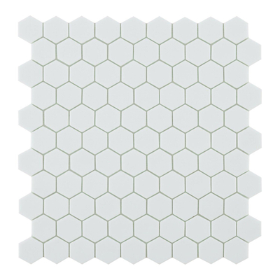 SAMPLE By Goof mozaiek hexagon white Wandtegel Mozaiek Mat Wit