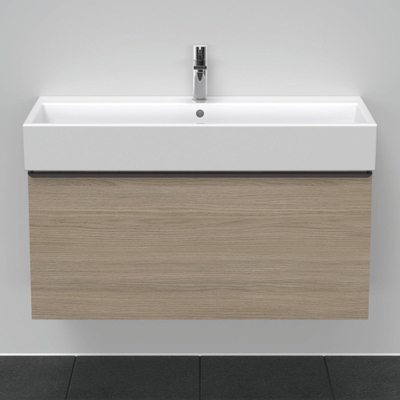 Duravit D-Neo wastafelonderkast 98.4x44x44.2cm 1 lade Eiken (terra) Mat