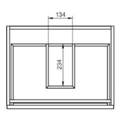 Adema Chaci Badkameronderkast - eiken - 60cm - 2 lades - greeploos - eiken