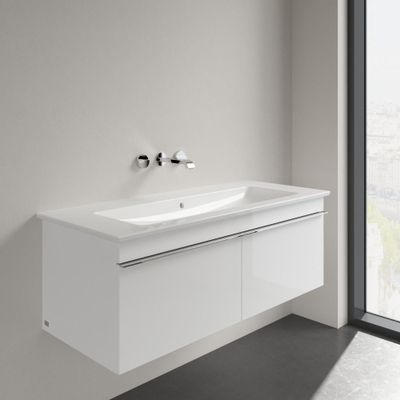 Villeroy & Boch Venticello Meubelwastafel - zonder kraangat - 120x50cm - overloop - ceramic - wit