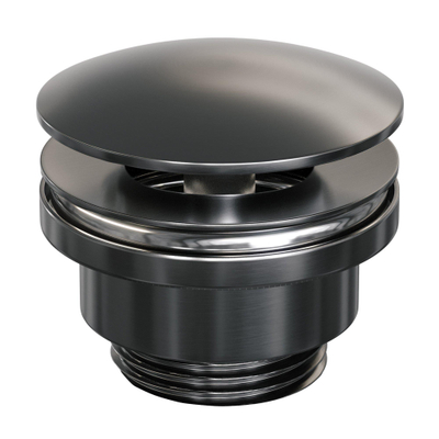 Brauer Gunmetal Edition Wastafelplug - always open - PVD - geborsteld gunmetal