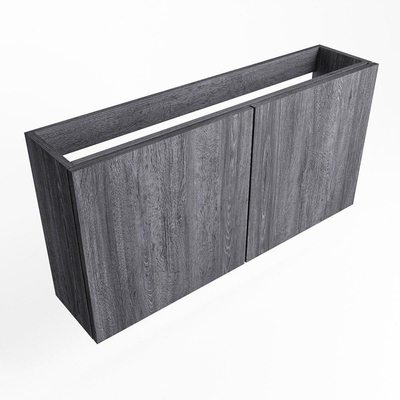 Mondiaz FOWY fonteinonderkast - 100x22x50cm - 2 deuren - push to open - softclose - Antracite