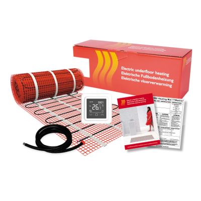 Rosani by MAGNUM Mat elektrische vloerverwarming Set - 525 Watt - 3.5 m2 - met Wifi thermostaat wit