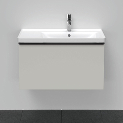 Duravit D-Neo wastafelonderkast 78.4x44x45.2cm 1 lade met softclose Betongrijs Mat