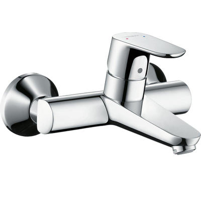 Hansgrohe Focus wand wastafelkraan met onderuitloop chroom