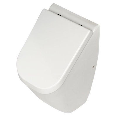 Plieger Pure wandurinoir met deksel met achterinlaat wit