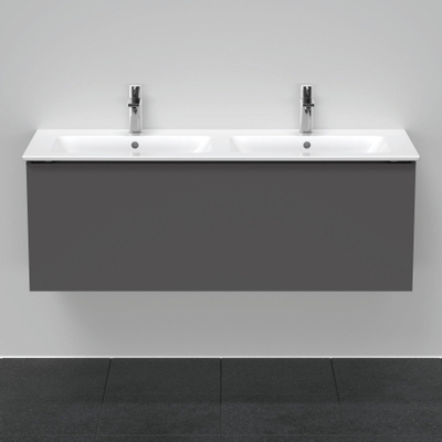 Duravit D-Neo wastafelonderkast 128x44x46.2cm 1 lade Grafiet Mat