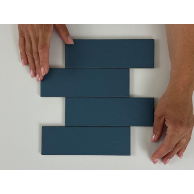 Equipe Cerámicas Kalma wandtegel - 6x18.6cm - Deep Blue mat (blauw)