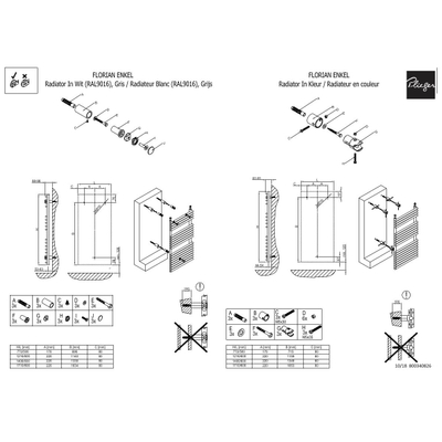 Plieger Florian Nxt designradiator enkel horizontaal 722x500mm 391W antraciet metallic