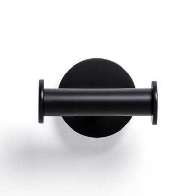 Ozean Eternal Handdoekhaak - dubbel - rond - mat zwart SHOWROOMMODEL