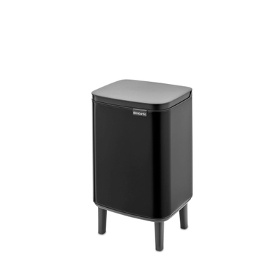 Brabantia Bo Hi Afvalemmer - 7 liter - kunststof binnenemmer - matt black
