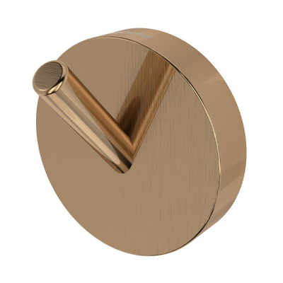 Haceka Kosmos Handdoekhaak enkel - geborsteld koper