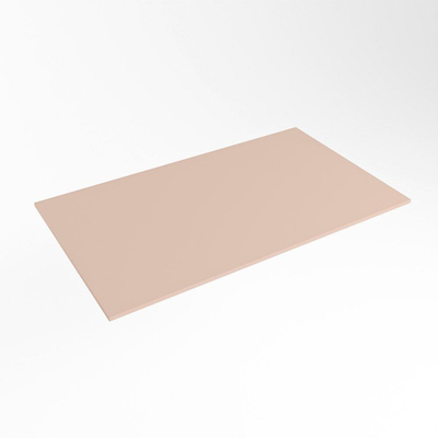Mondiaz TOP 41 Topblad - 70x41x0.9cm - geschikt voor afdekplaat - Solid surface - Rosee