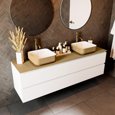 Mondiaz TOP 46 Topblad - 170x46x0.9cm - geschikt voor afdekplaat - Solid surface - Oro