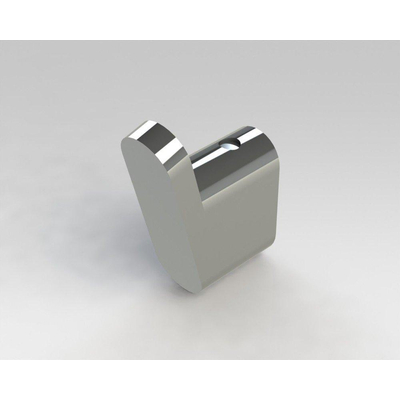 Nemo Stock Zelo Handdoekhaak Enkel Wandmontage 1.5x4x5cm Chroom OUTLET