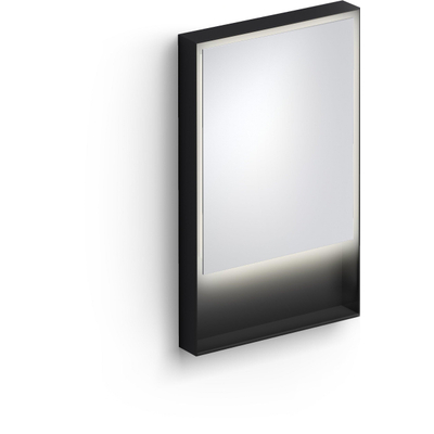 Clou Look at Me spiegel 50x80cm LED-verlichting IP44 Zwart mat