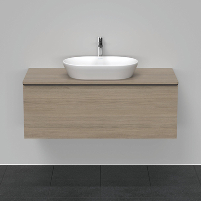 Duravit D-Neo wastafelonderkast 120x45.9x55cm 1 lade Eiken (terra) Mat