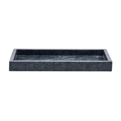 Wellmark Marble tray schaal 30x13cm Marmer Antraciet