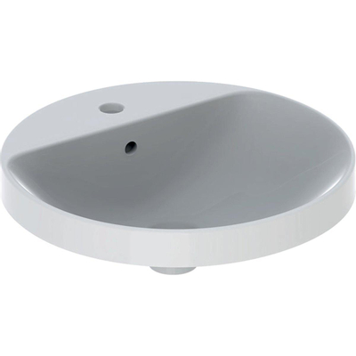 Geberit Variform opbouwwastafel rond 48cm 1 kraangat tect wit