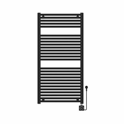 Wiesbaden Elara elektrische radiator Smart WiFi 118,5 x 60 cm mat zwart