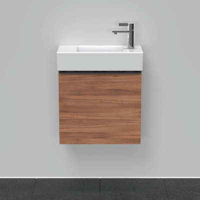 Duravit D-Neo wastafelonderkast 48.4x44x22.2cm Linksdraaiend 1 deur Noten Mat