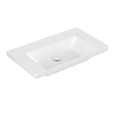 Villeroy & boch Subway 3.0 meubelwastafel 80x47cm z/kraangat z/overloop wit