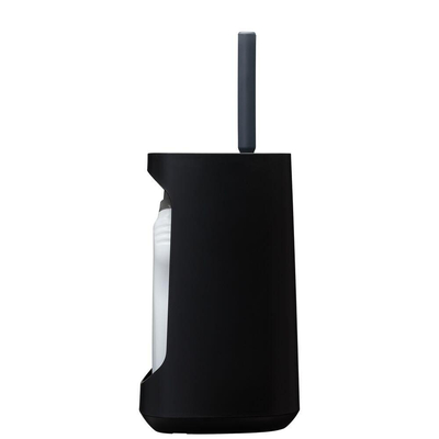 Tiger Tess Toiletborstelhouder met opbergfunctie vrijstaand en Swoop® borstel flexibel Zwart Antraciet