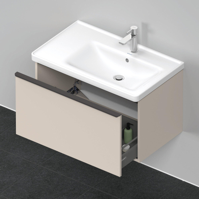 Duravit D-Neo wastafelonderkast 78.4x44x45.2cm 1 lade met softclose Taupe Mat